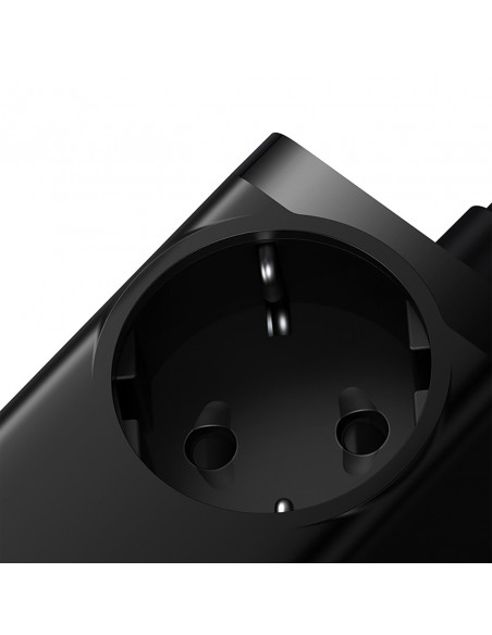 
GaN3 USB-C USB-A prailginimo įkrovimo stotelė, ES lizdas, su USB-C laidu, 100 W, 1 m
