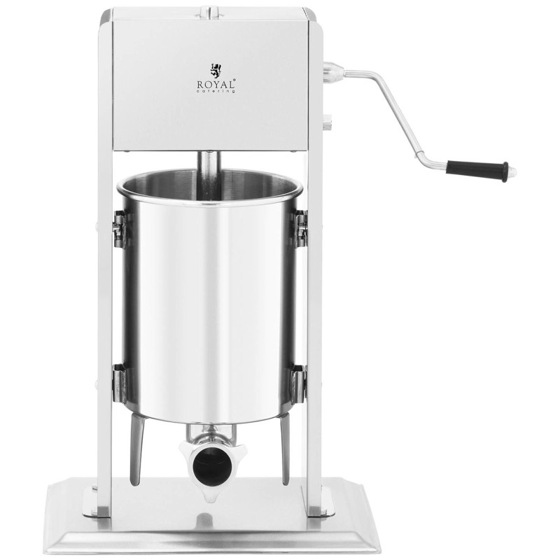 Stuffer filler vertikalus rankinis dešrų purkštuvas 10 l + 4 piltuvėliai