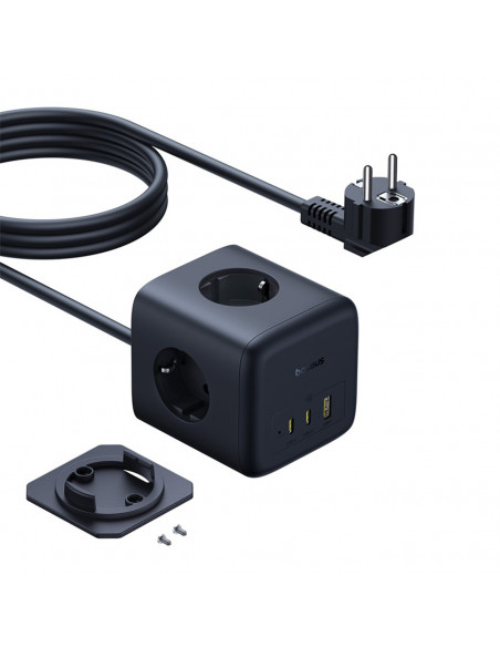 
Maitinimo blokas, kubinis, USB-A, USB-C, lizdas EU, 67W, 1,5 m
