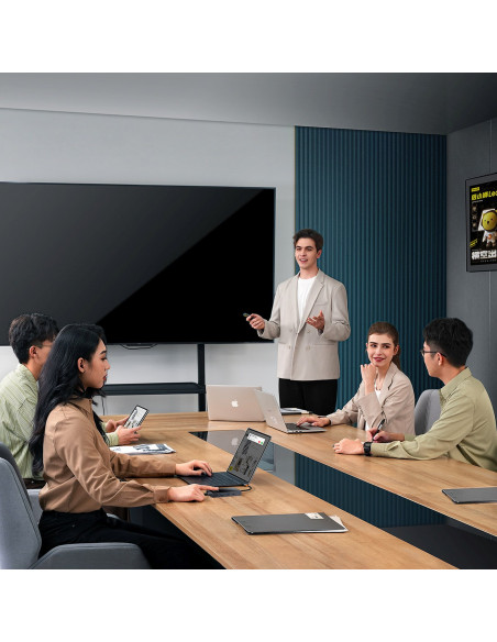 
8in1 šakotuvo adapteris HDMI DisplayPort VGA USB-A USB-C - pilkas
