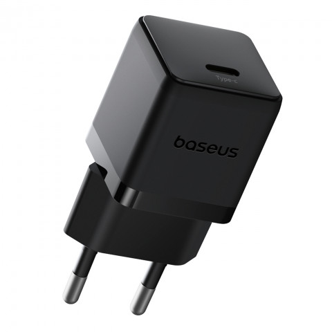 
„Palm“ 20 W USB-C sieninis įkroviklis – juodas
