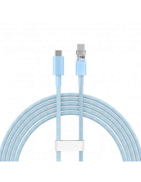 
„Explorer“ laidas su temperatūros jutikliu USB-C 100W 2m – mėlynas
