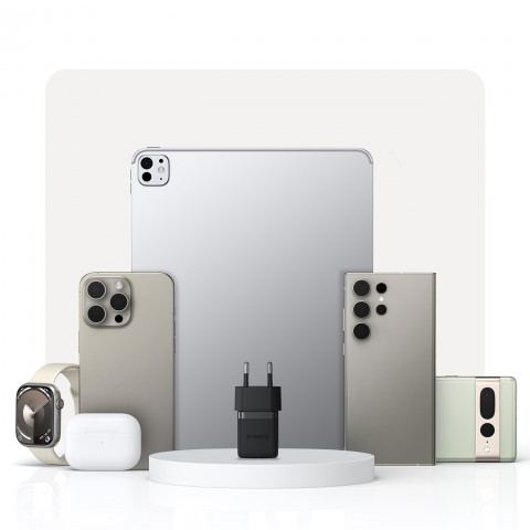 
„Palm“ 30 W USB-C sieninis įkroviklis – baltas
