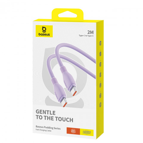 
Pudding USB-C 100W 2m laidas – violetinis
