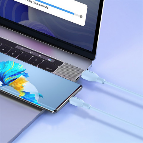 
Pudding USB-A USB-C 100W 2m kabelis – mėlynas
