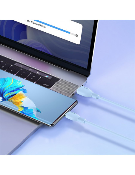 
Pudding USB-A USB-C 100W 2m kabelis – mėlynas
