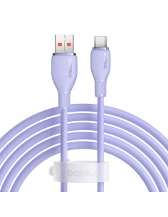
Pudding USB-A USB-C 100W 2m kabelis – violetinis
