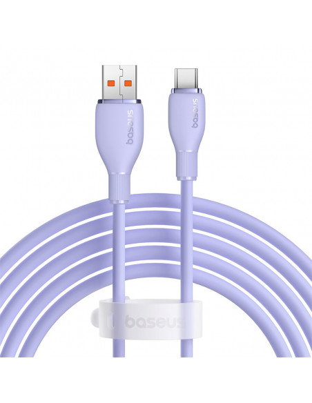 
Pudding USB-A USB-C 100W 2m kabelis – violetinis
