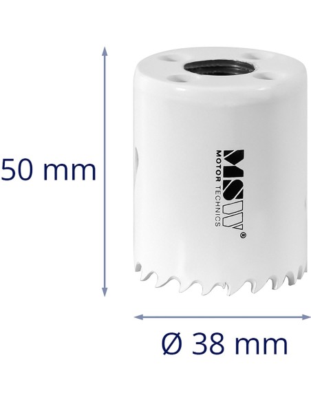Dviejų metalų skylių pjūklo grąžtas metaliniam medienos plastikui sk. 38 mm Dviejų metalų skylių pjūklo grąžtas metaliniam medienos plastikui sk. 38 mm