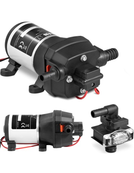 Slėginio vandens siurblys jachtos kemperiui 12,5 l/min 12 V 2,4 bar Slėginio vandens siurblys jachtos kemperiui 12,5 l/min 12 V 2,4 bar