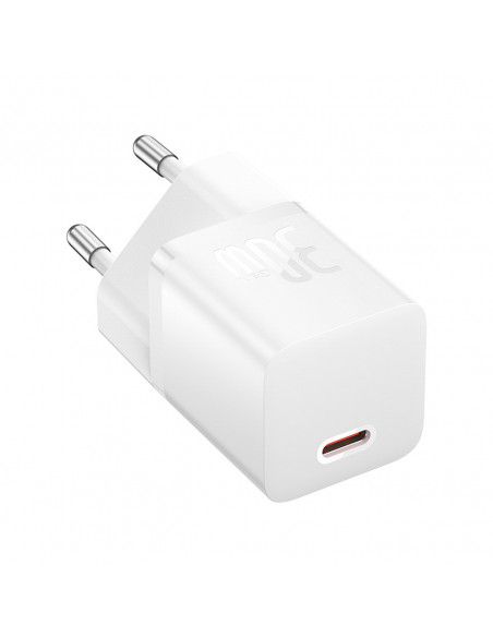 
GaN5 USB-C 30W mini sieninis įkroviklis – baltas
