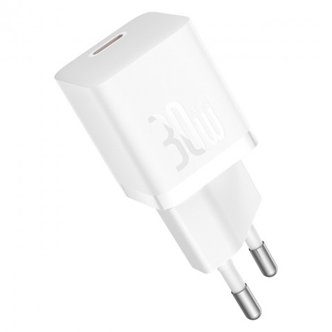 
GaN5 USB-C 30W mini sieninis įkroviklis – baltas

