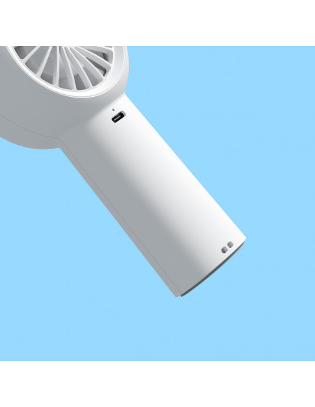 
Mini nešiojamas USB-C 4000mAh ventiliatorius – baltas
