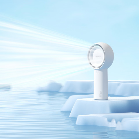 
Mini nešiojamas USB-C 4000mAh ventiliatorius – baltas
