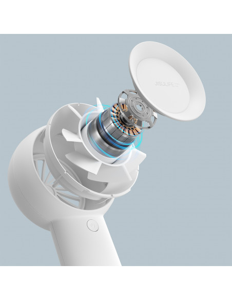 
Mini nešiojamas USB-C 4000mAh ventiliatorius – baltas
