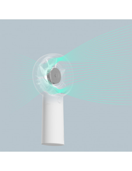 
Mini nešiojamas USB-C 4000mAh ventiliatorius – baltas
