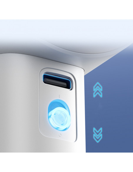 
Mini nešiojamas ventiliatorius - 3600mAh - baltas
