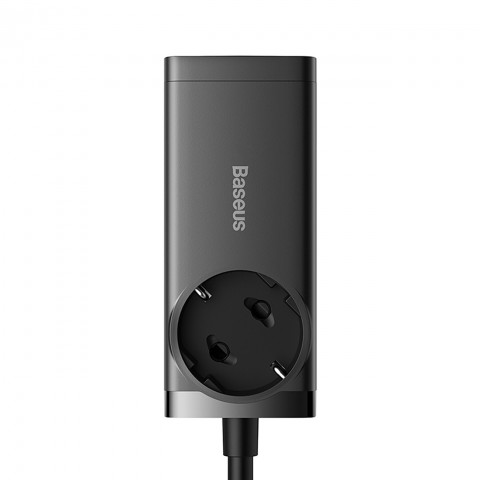 
GaN3 USB-C USB-A prailginimo įkrovimo stotelė, ES lizdas, su USB-C laidu, 100 W, 1 m
