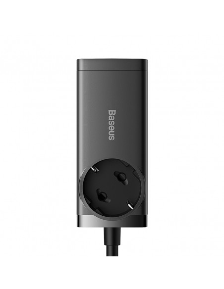 
GaN3 USB-C USB-A prailginimo įkrovimo stotelė, ES lizdas, su USB-C laidu, 100 W, 1 m
