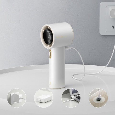 
Mini nešiojamas ventiliatorius - 3600mAh - baltas
