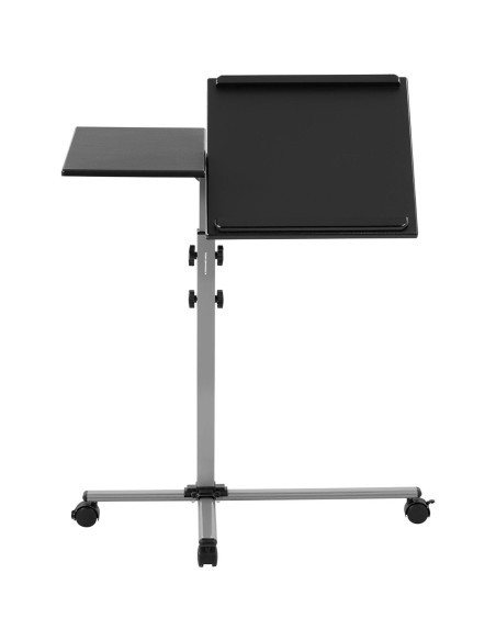 Nešiojamojo kompiuterio stovo stalas pakreipiamas reguliuojamas 2 stalviršiai 45 x 75 cm 770 - 870 mm Nešiojamojo kompiuterio stovo stalas pakreipiamas reguliuojamas 2 stalviršiai 45 x 75 cm 770 - 870 mm