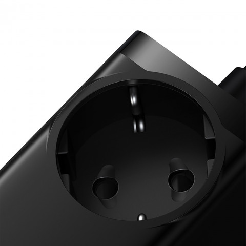 
GaN3 USB-C USB-A prailginimo įkrovimo stotelė, ES lizdas, su USB-C laidu, 100 W, 1 m
