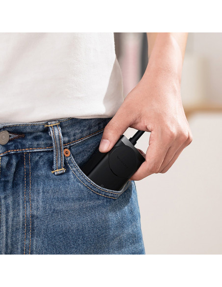 
GaN3 USB-C USB-A prailginimo įkrovimo stotelė, ES lizdas, su USB-C laidu, 100 W, 1 m
