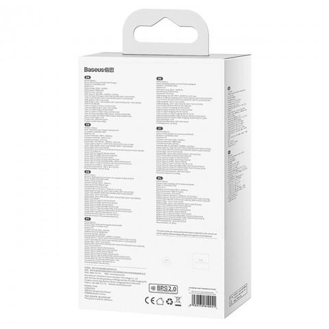 
GaN3 USB-C USB-A prailginimo įkrovimo stotelė, ES lizdas, su USB-C laidu, 100 W, 1 m
