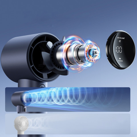 
Mini nešiojamas ventiliatorius - 3600mAh - mėlynas
