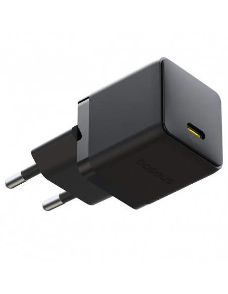 
„Palm“ 20 W USB-C sieninis įkroviklis – juodas
