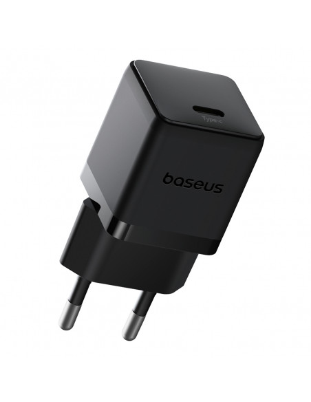 
„Palm“ 20 W USB-C sieninis įkroviklis – juodas
