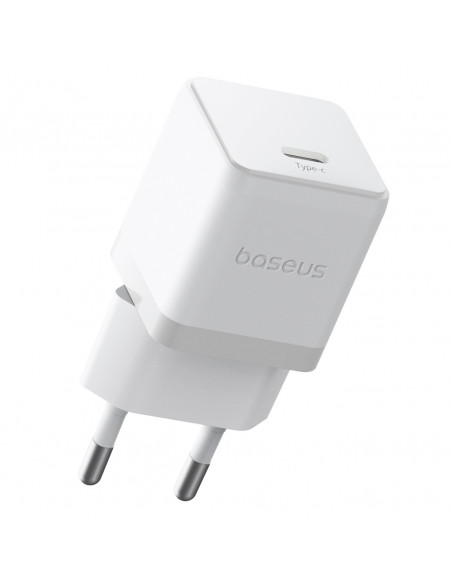 
„Palm“ 20 W USB-C sieninis įkroviklis – baltas
