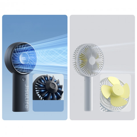 
Mini nešiojamas ventiliatorius USB-C 3600mAh - juodas
