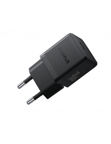 
„Palm“ 30 W USB-C sieninis įkroviklis – juodas
