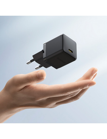 
„Palm“ 30 W USB-C sieninis įkroviklis – juodas
