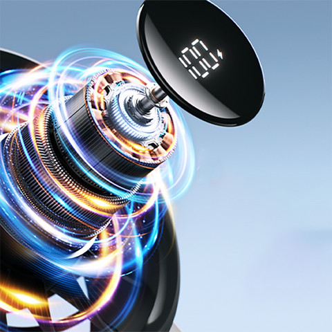 
Mini nešiojamas ventiliatorius USB-C 5000mAh - juodas
