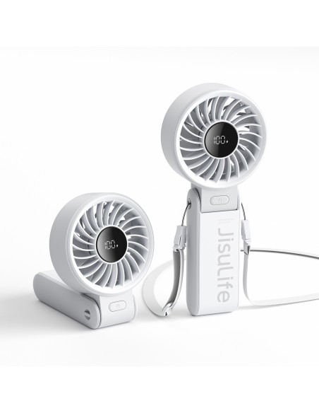 
Mini nešiojamas ventiliatorius USB-C 5000mAh - pilkas
