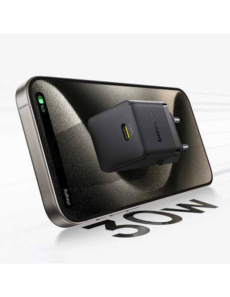 
„Palm“ 30 W USB-C sieninis įkroviklis – baltas
