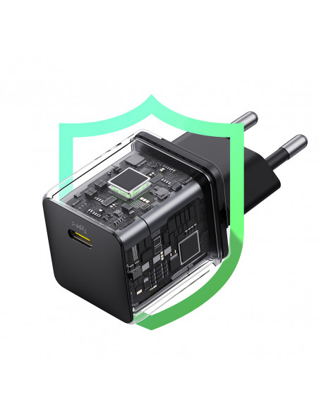 
„Palm“ 30 W USB-C sieninis įkroviklis – baltas
