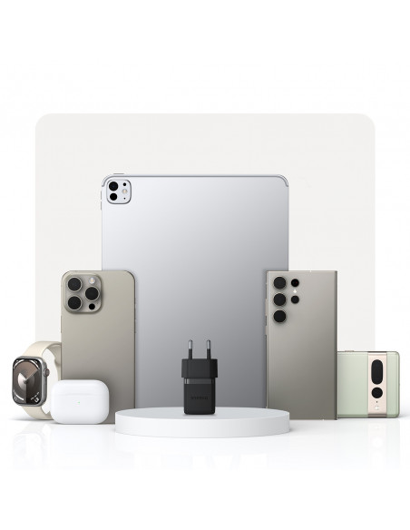 
„Palm“ 30 W USB-C sieninis įkroviklis – baltas
