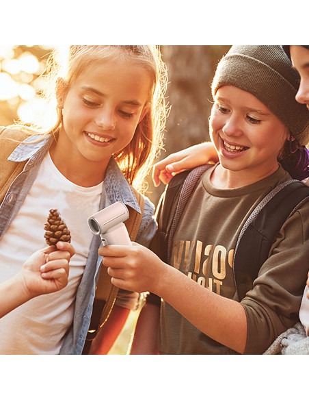 
Mini nešiojamas USB-C 5000mAh ventiliatorius – pilkas
