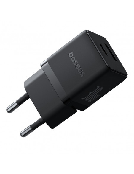 
„Palm“ 30 W USB-C USB-A sieninis įkroviklis – juodas
