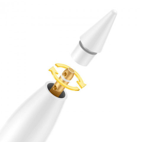 
„Smooth Writing 3“ aktyvus rašiklis su rašymo kampo aptikimu, USB-C – baltas
