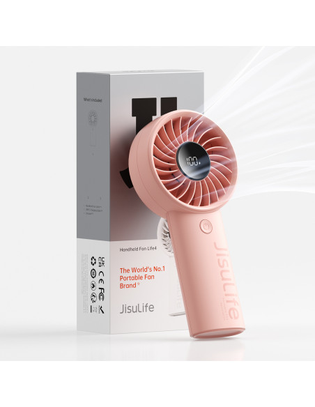 
Mini nešiojamas ventiliatorius USB-C 3600mAh - rožinis
