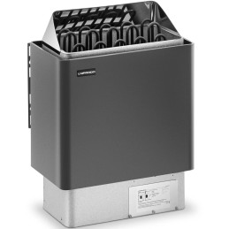 Elektrinė pirties krosnelė 9-13 m3 iki 110C 400 V 9 kW juoda ir sidabrinė