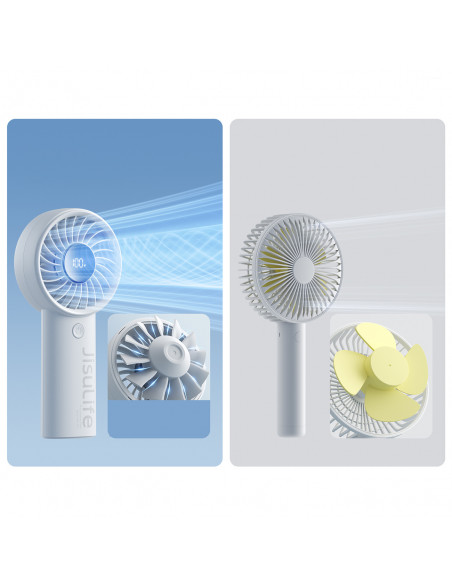 
Mini nešiojamas ventiliatorius USB-C 5000mAh - pilkas
