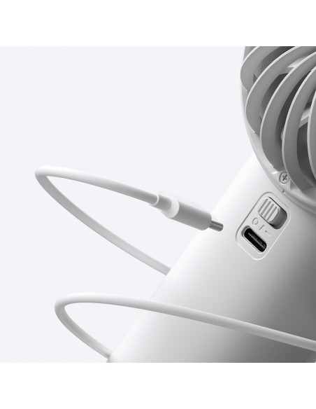 
Mini nešiojamas ventiliatorius USB-C 5000mAh - pilkas
