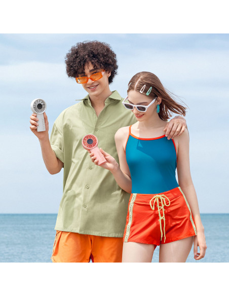 
Mini nešiojamas ventiliatorius USB-C 5000mAh - pilkas
