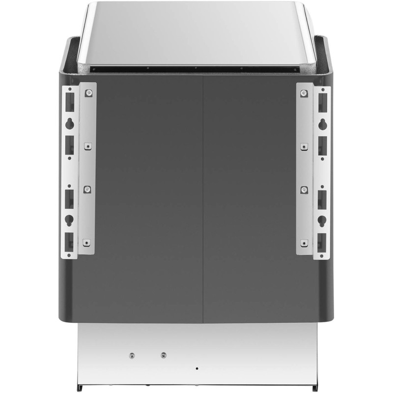 Elektrinė pirties krosnelė 9-13 m3 iki 110C 400 V 9 kW juoda ir sidabrinė