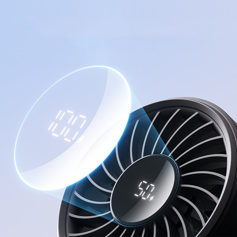 
Mini nešiojamas USB-C 3600mAh ventiliatorius – juodas
